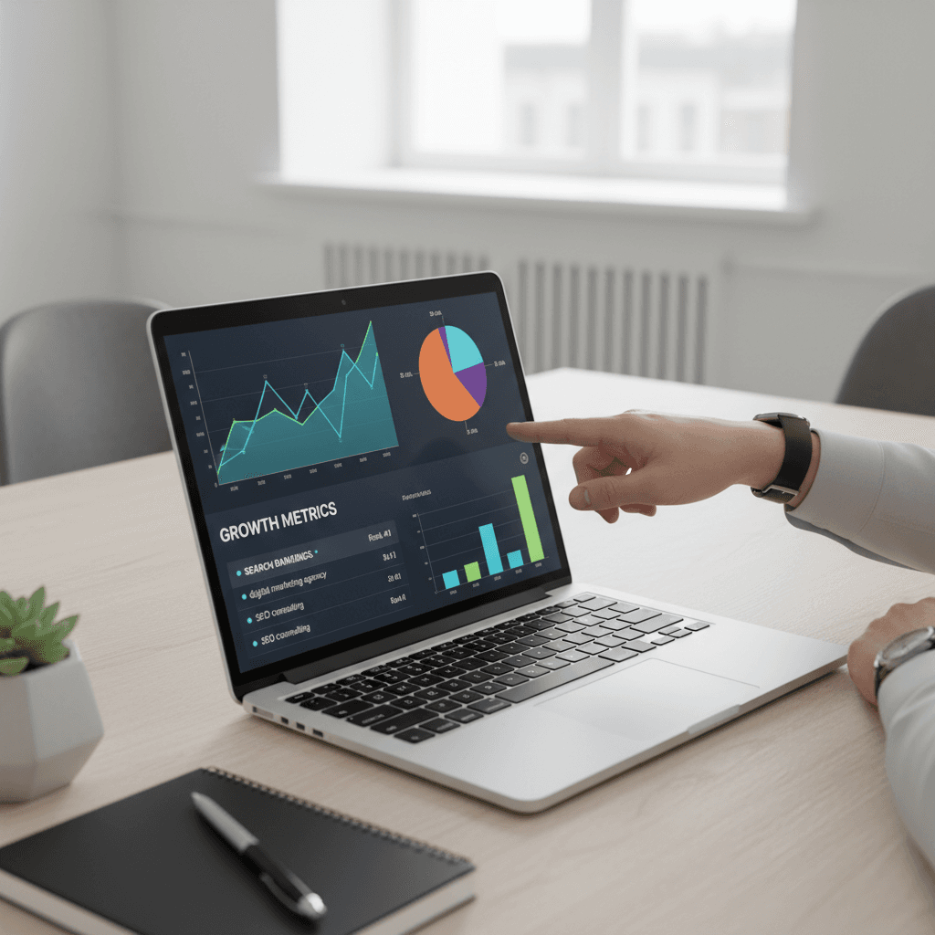 Website ranking prominently in search results